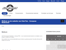 Tablet Screenshot of club-pan.nl